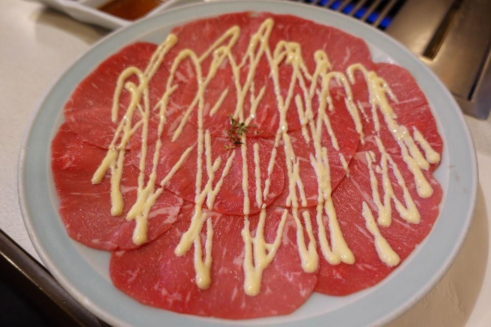 Beef Carpaccio dish