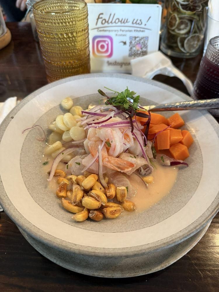 Ceviche dish
