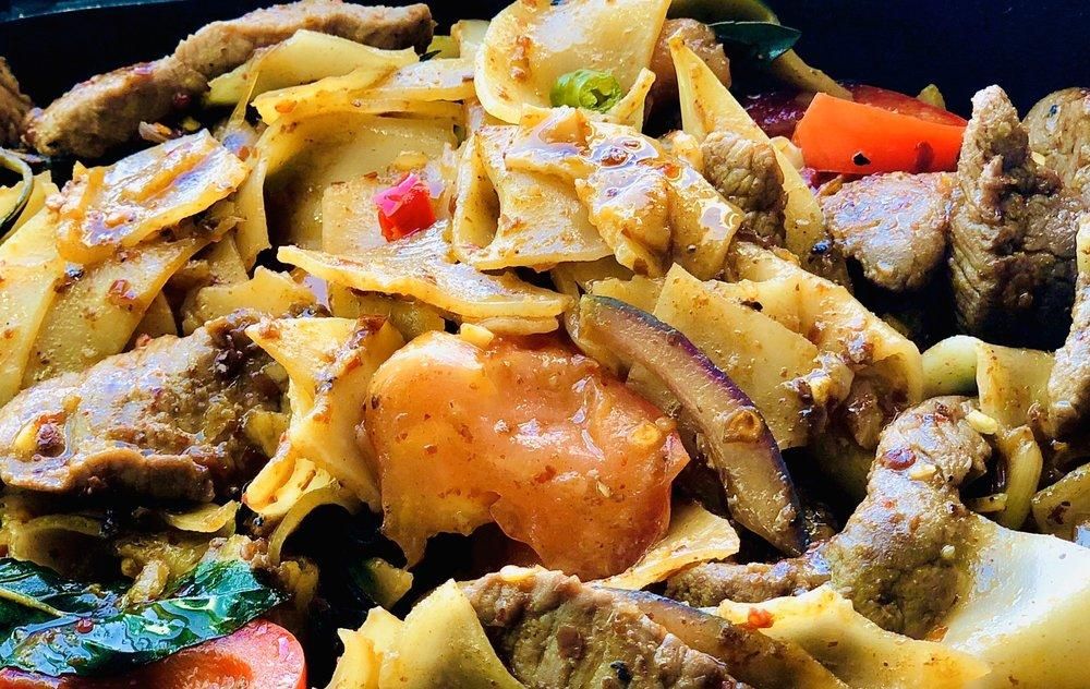 Drunken Noodles dish