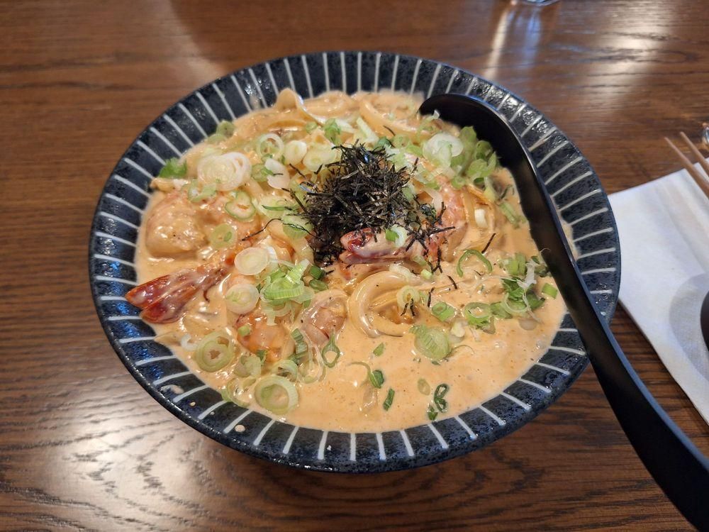 Mentaiko Udon dish
