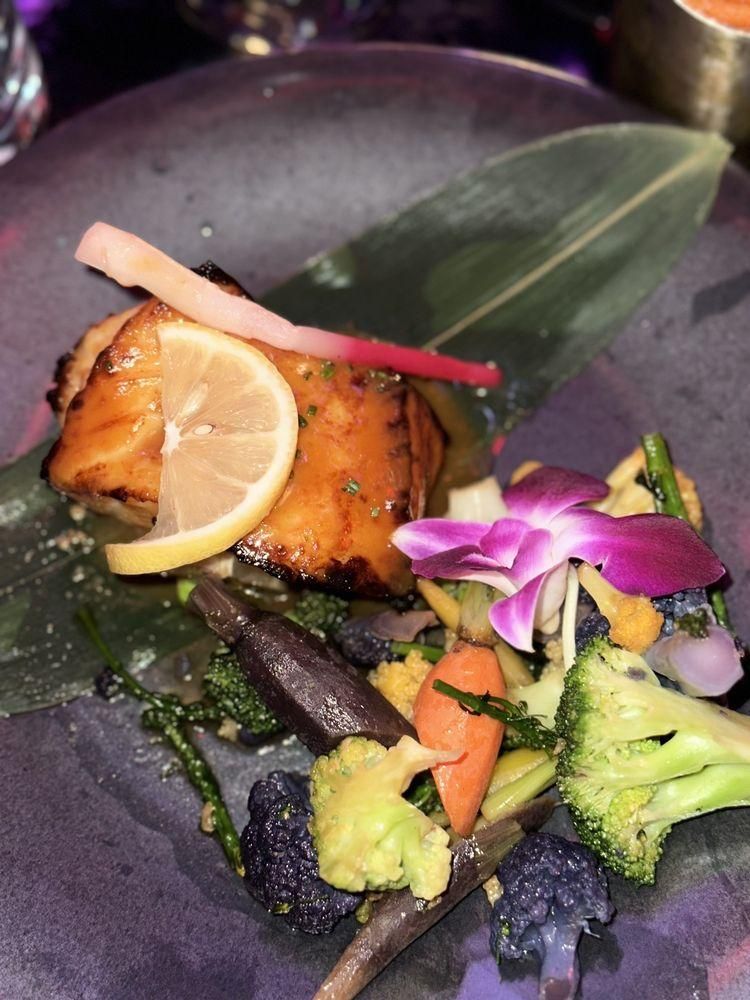 Sea Bass Skewers dish