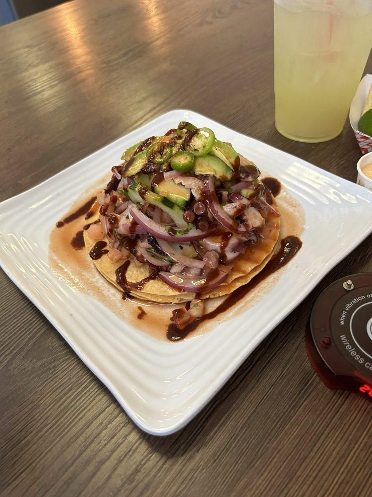 Ceviches dish