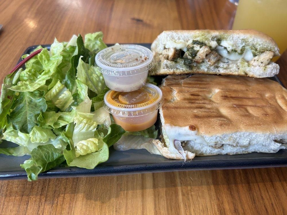 Chicken Pesto Panini dish