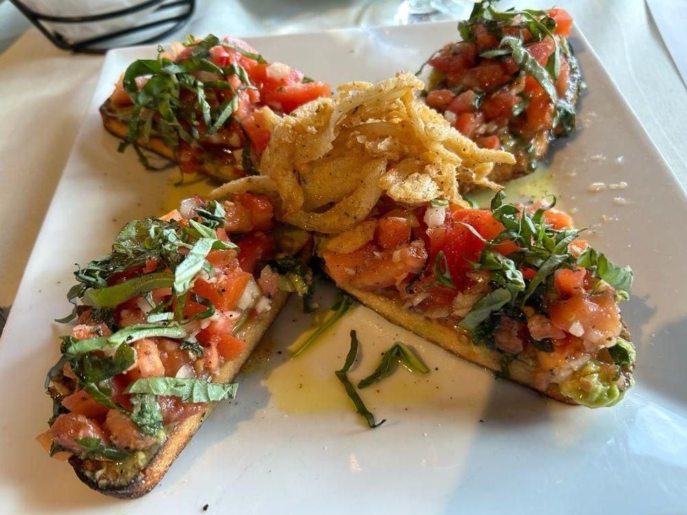 Avocado Bruschetta dish