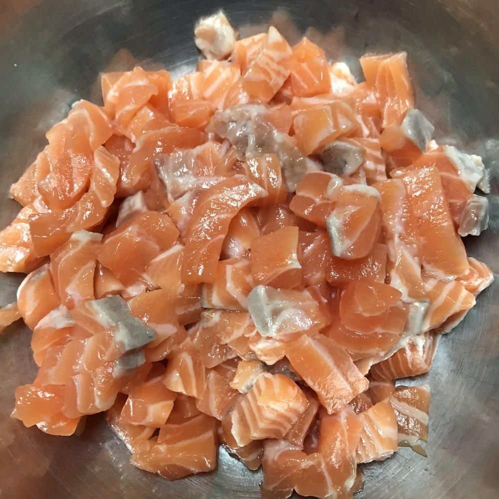 Sushi Grade Salmon dish