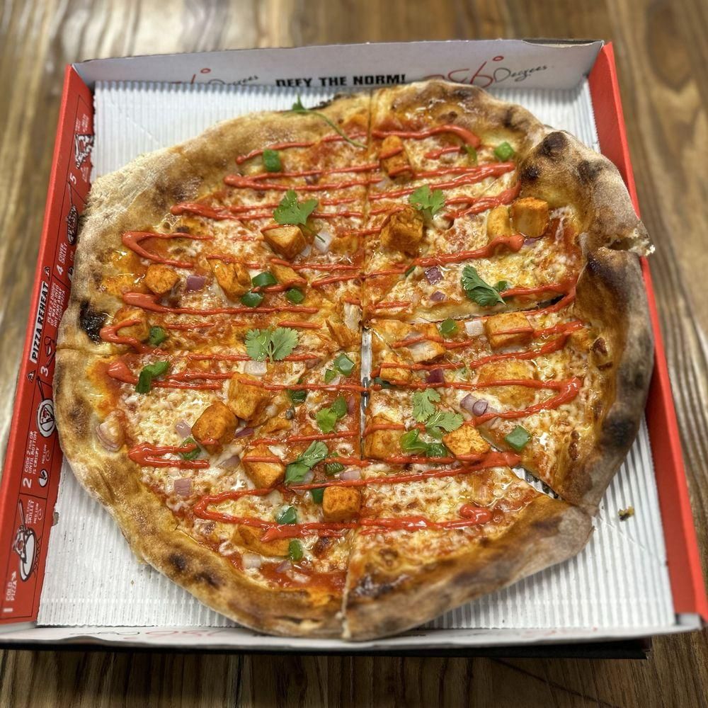 Chicken Tikka Masala Pizza dish