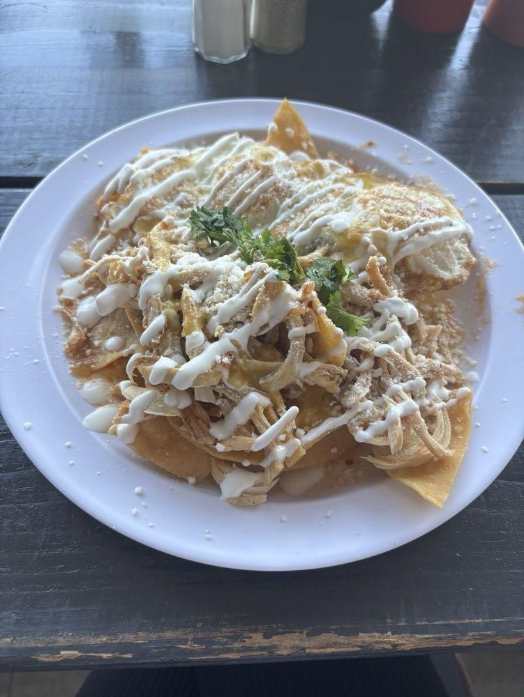 Chilaquiles dish