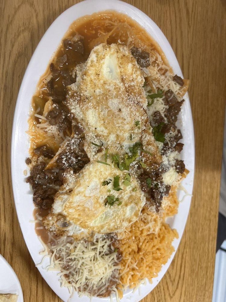 Chilaquiles dish
