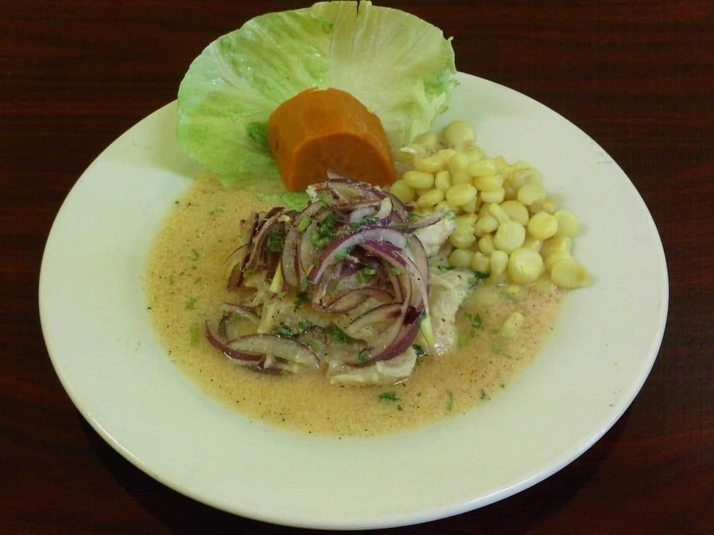 Ceviches dish