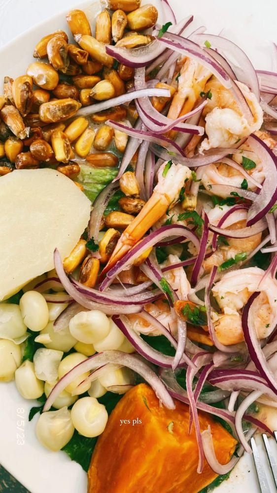 Ceviche dish