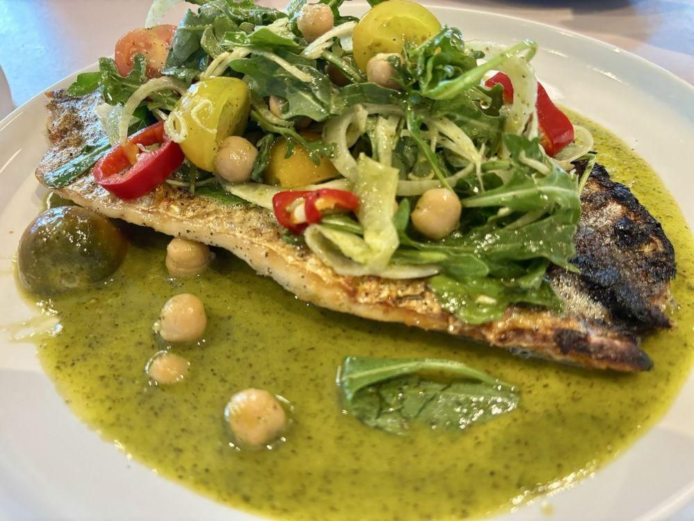 Branzino dish