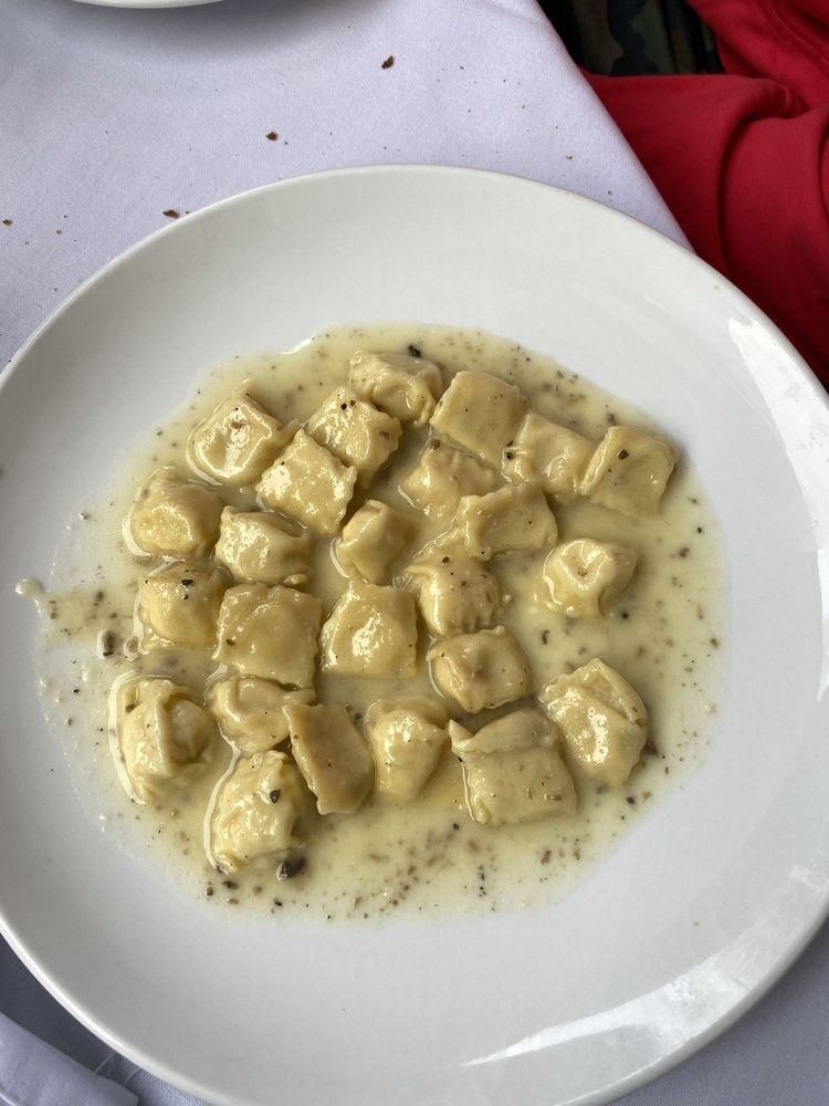 Sweet Corn Agnolotti dish