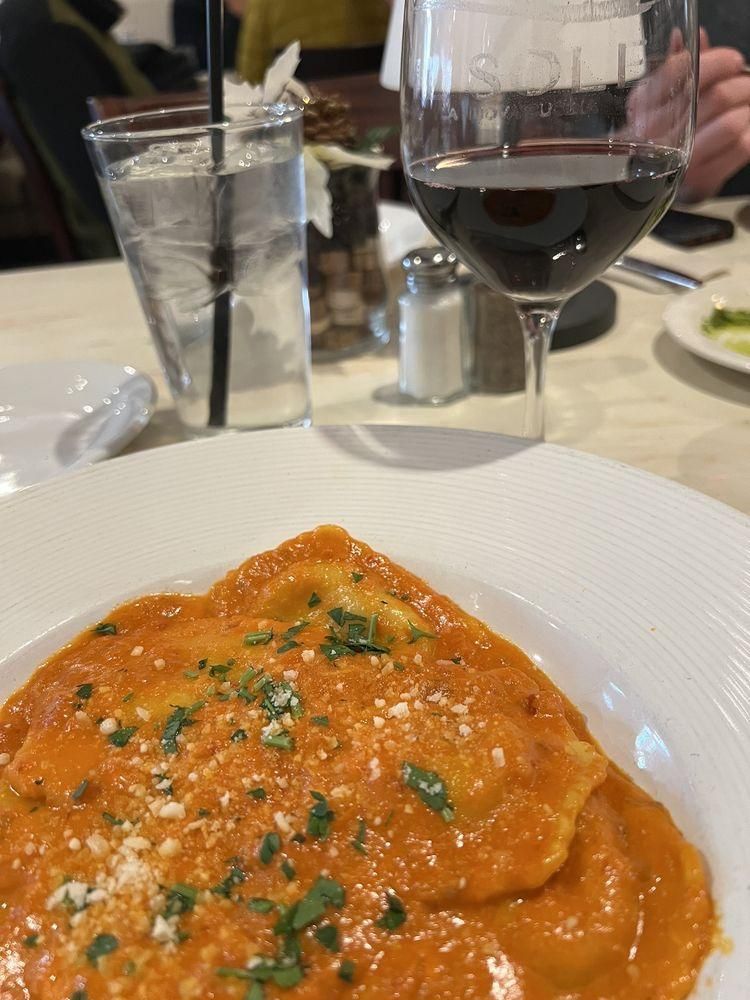 Lobster Ravioli dish