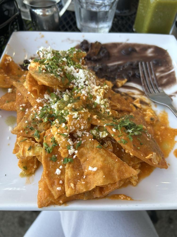 Chilaquiles dish