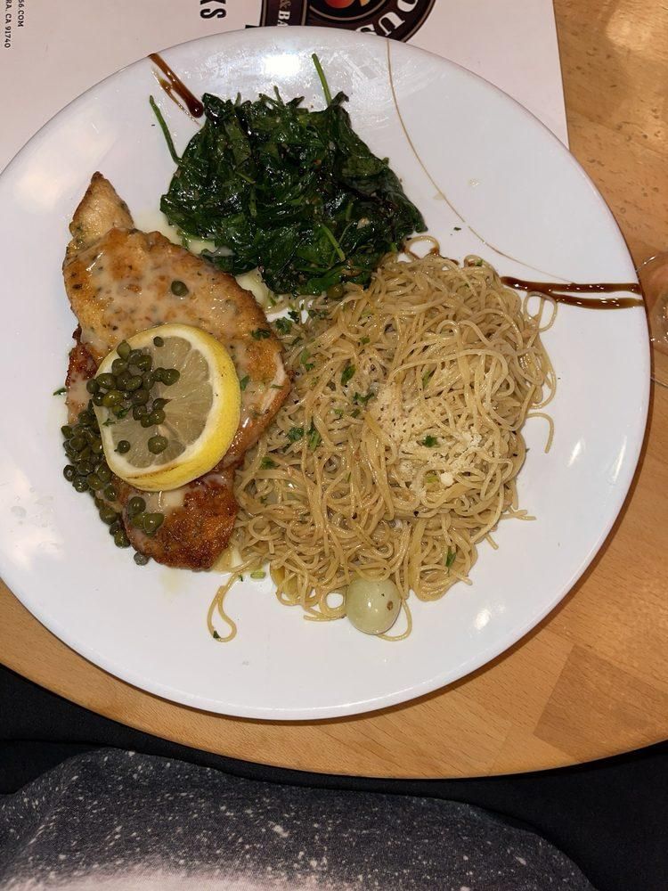 Chicken Piccata dish