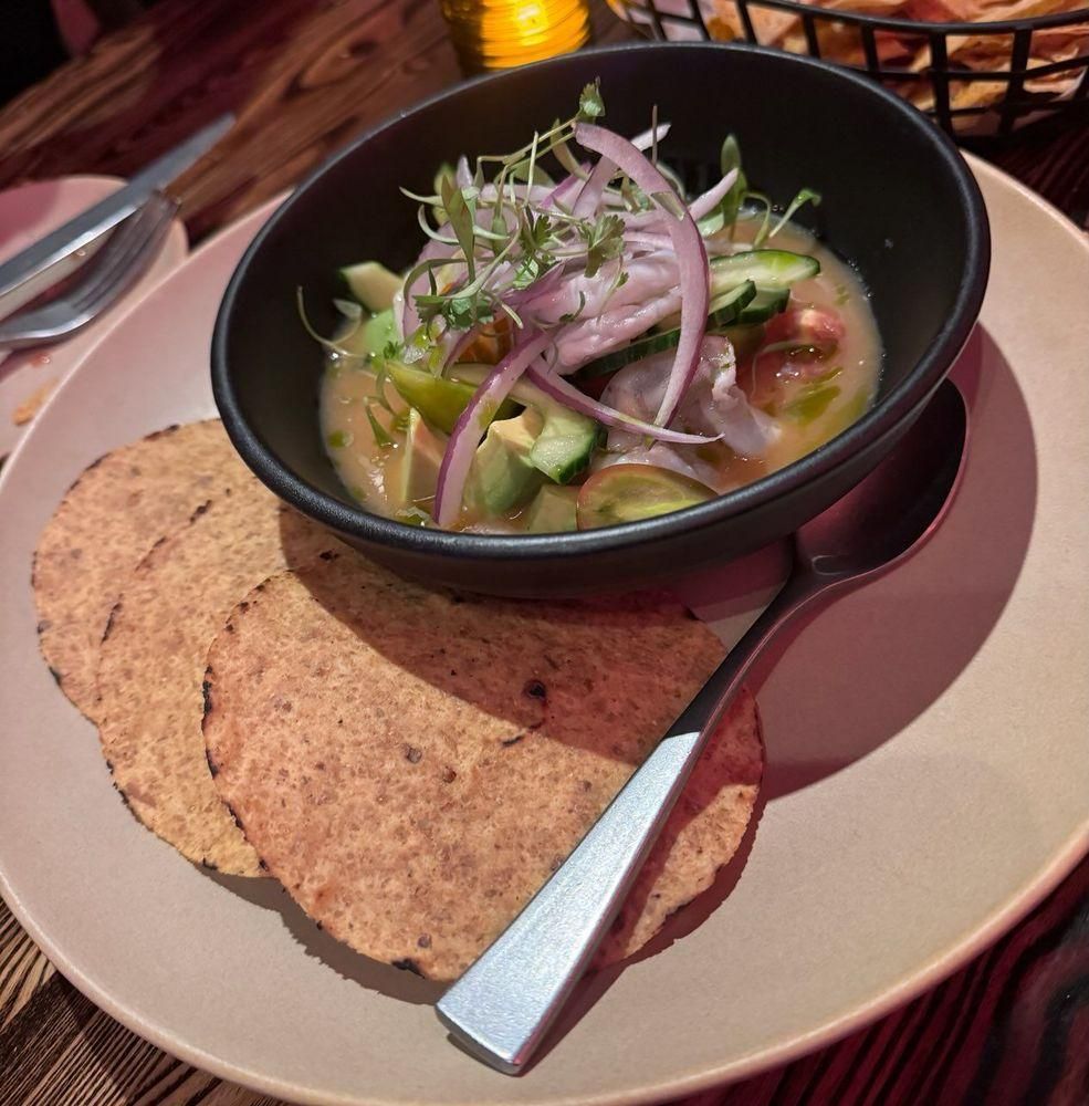 Ceviche dish