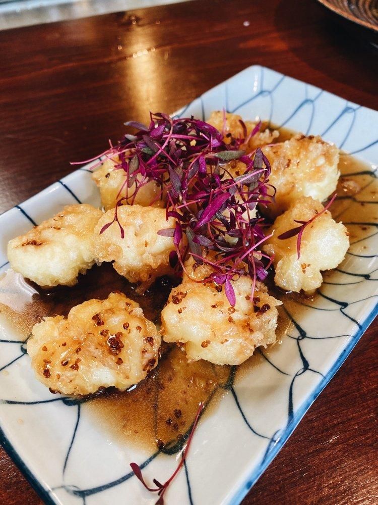 Sea Bass Tempura dish