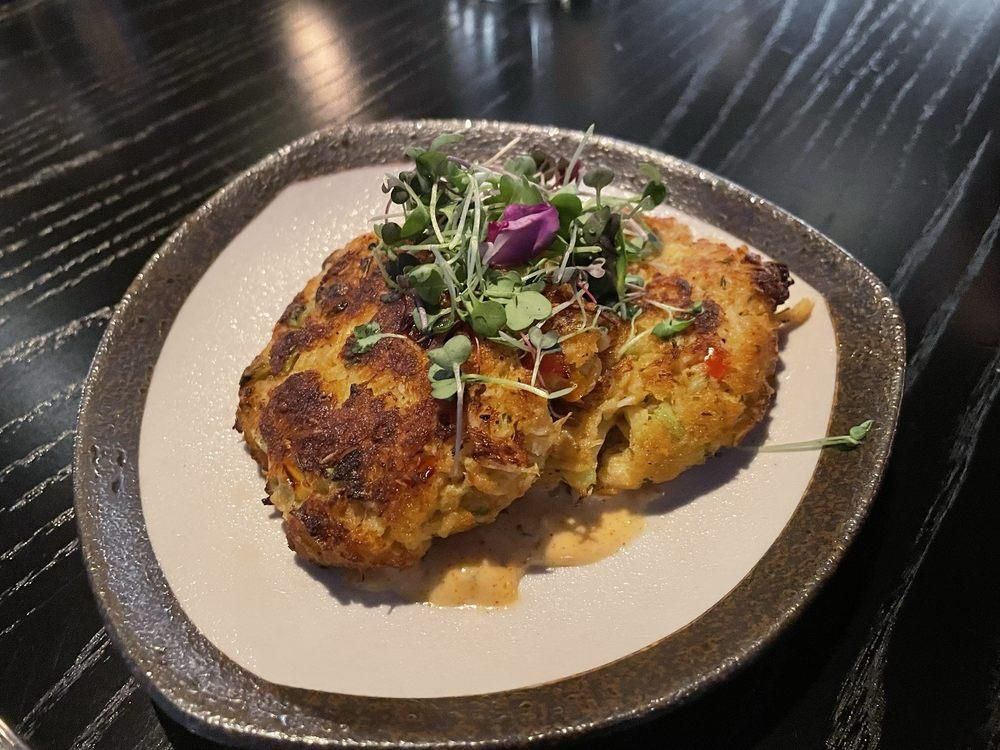 Coconut Crab Cakes dish