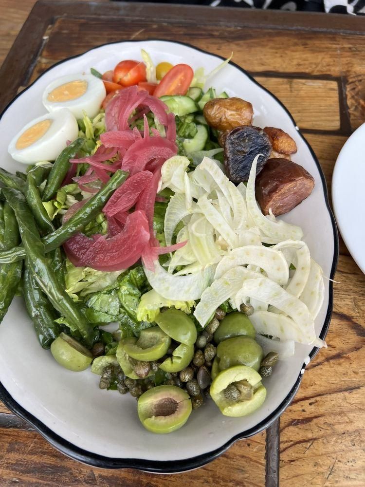 Salmon Niçoise Salads dish