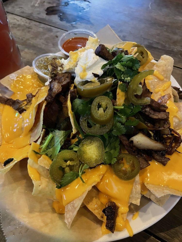 Biergarten Nachos dish