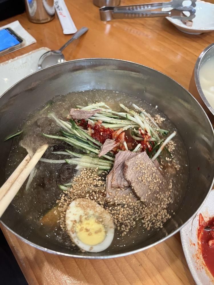 Naengmyeon dish