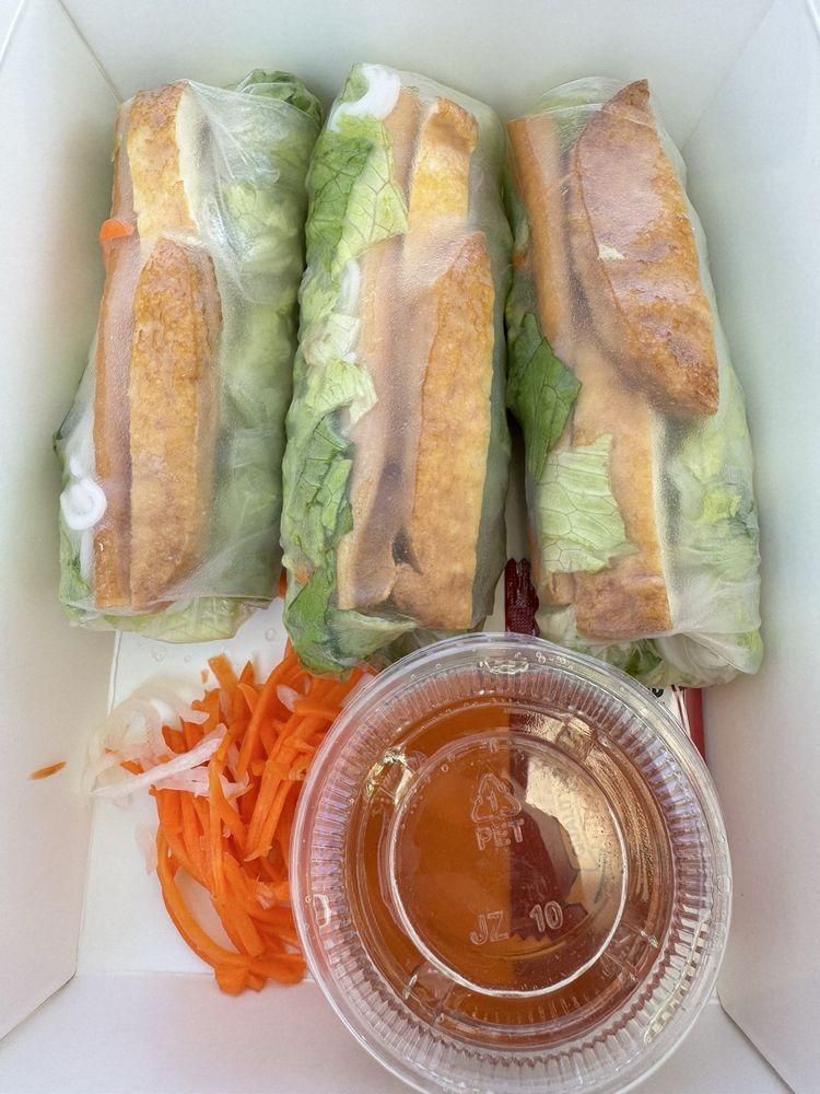 Tofu Spring Rolls dish