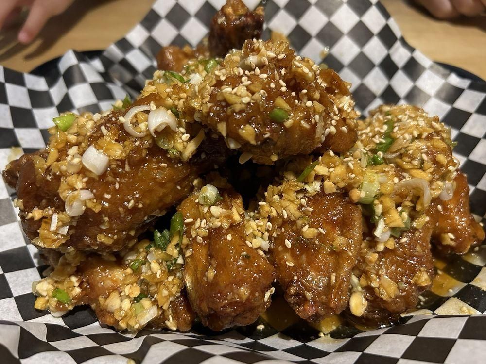 Garlic Chicken Wings dish