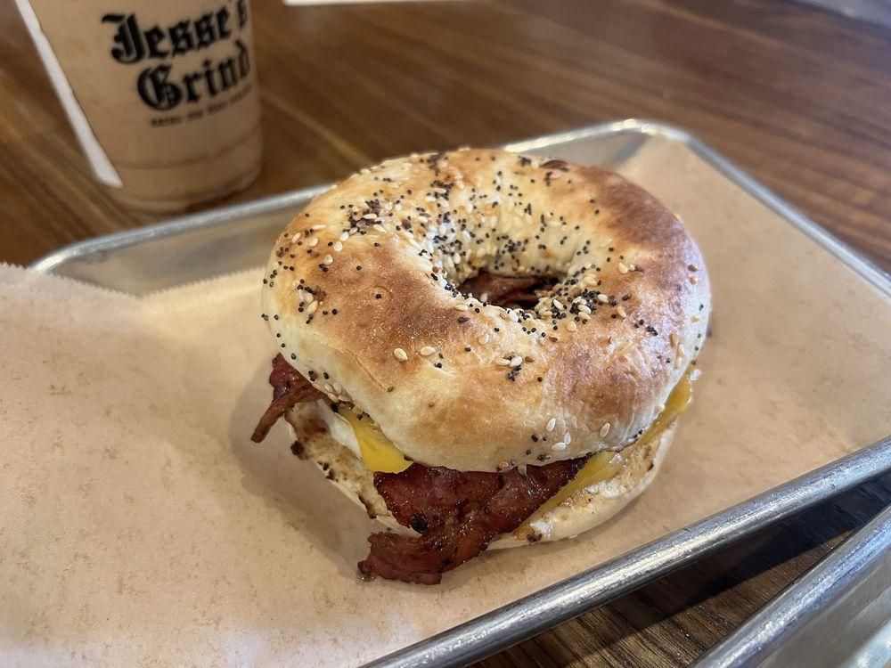 Bacon Egg & Cheese Bagels dish