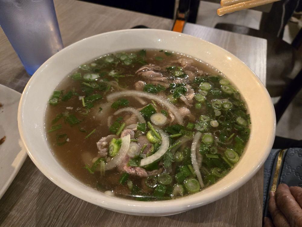 Beef Pho dish