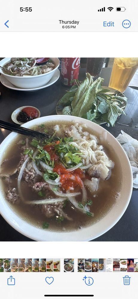 Beef Pho dish