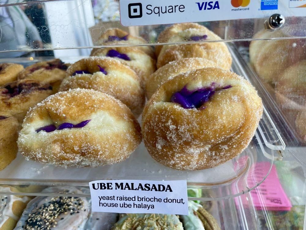 Ube Malasadas dish