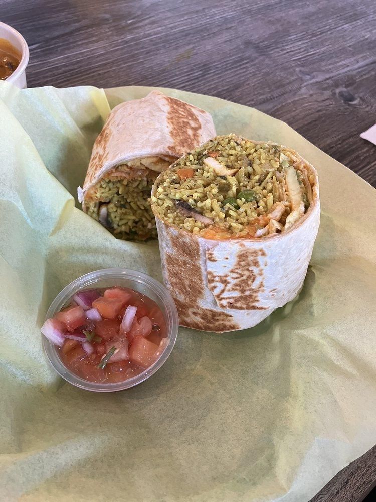 Maharaja Burrito dish
