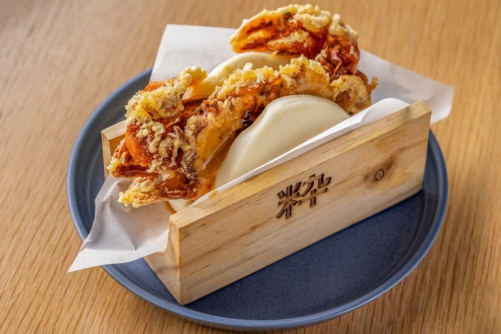 Soft Shell Crab Bao dish