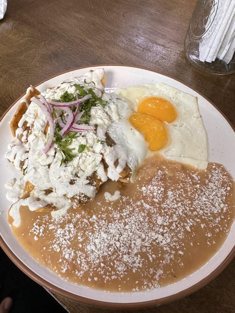 Chilaquiles dish
