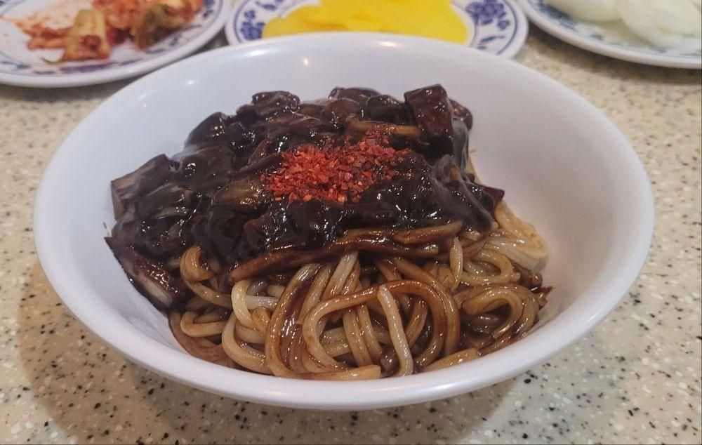 Black Bean Noodles dish