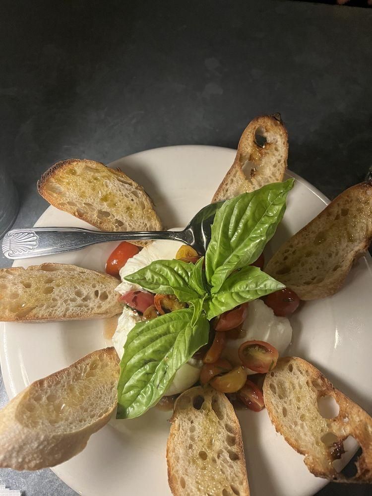 Burrata dish