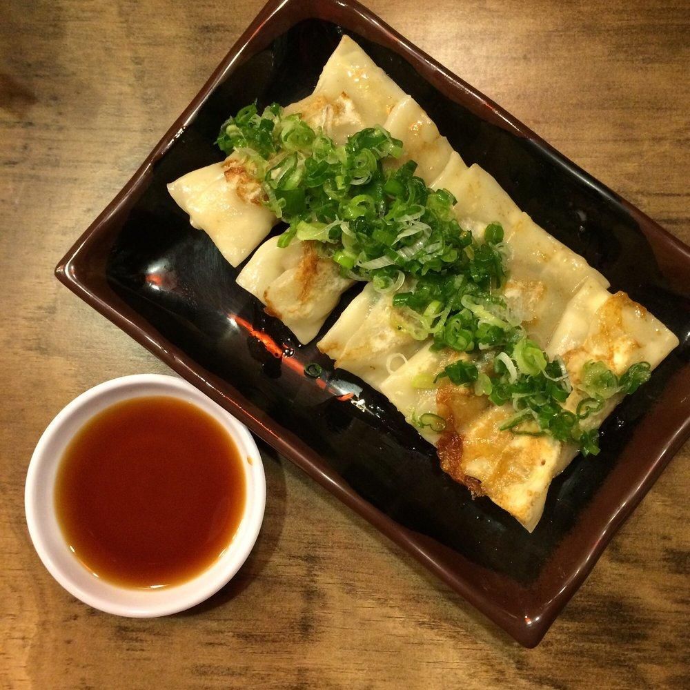 Gyozas dish