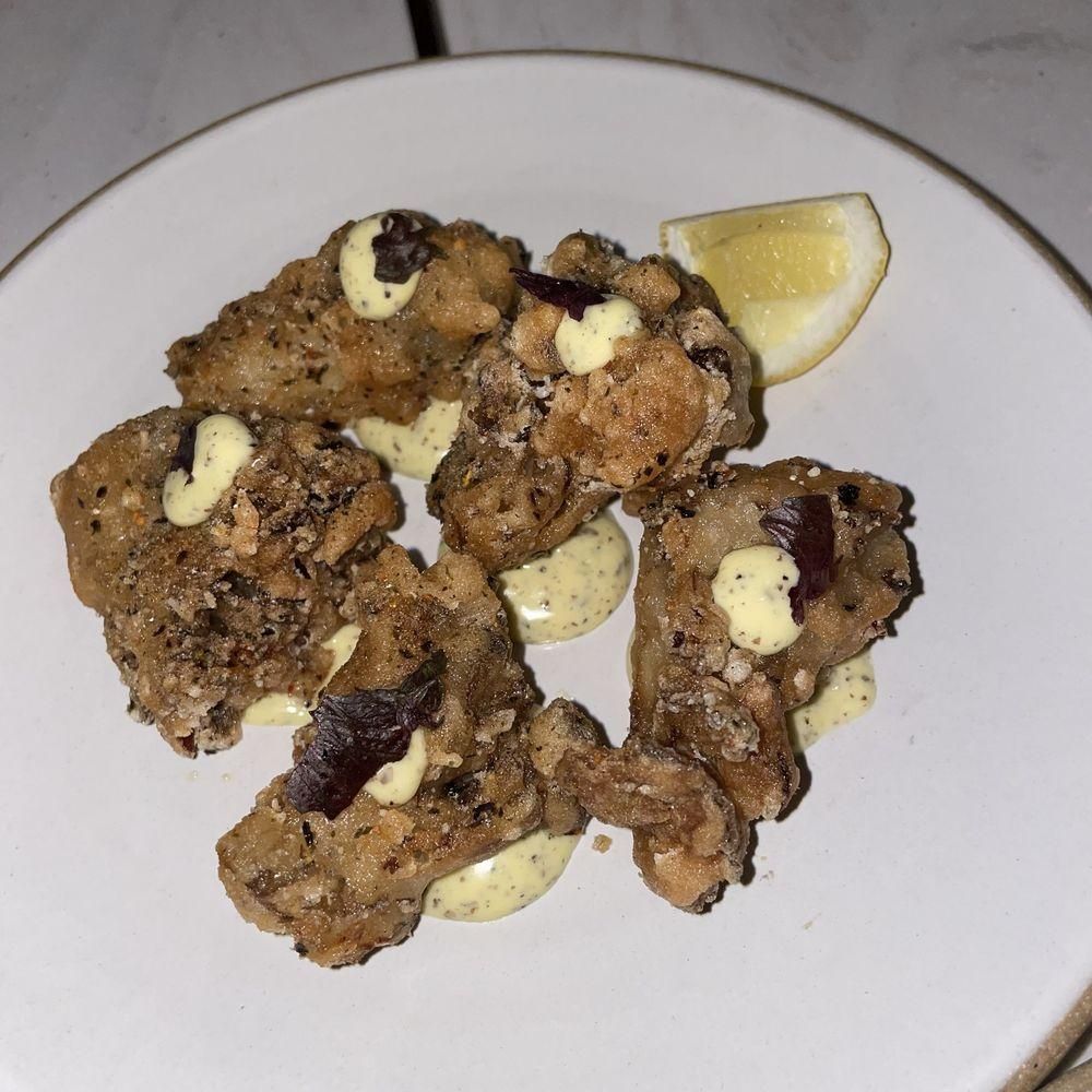 Tempura Mushrooms dish