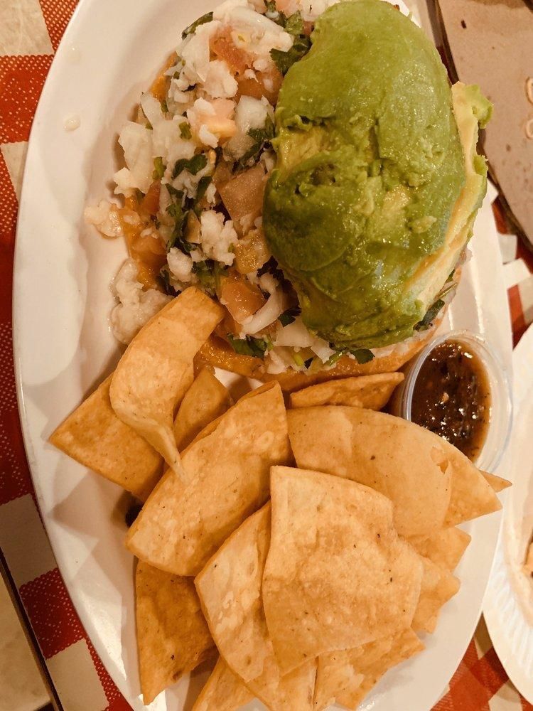 Ceviche dish