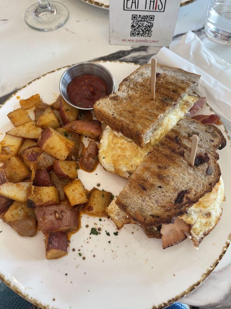 Irish Turkey & Egg Sandwich dish