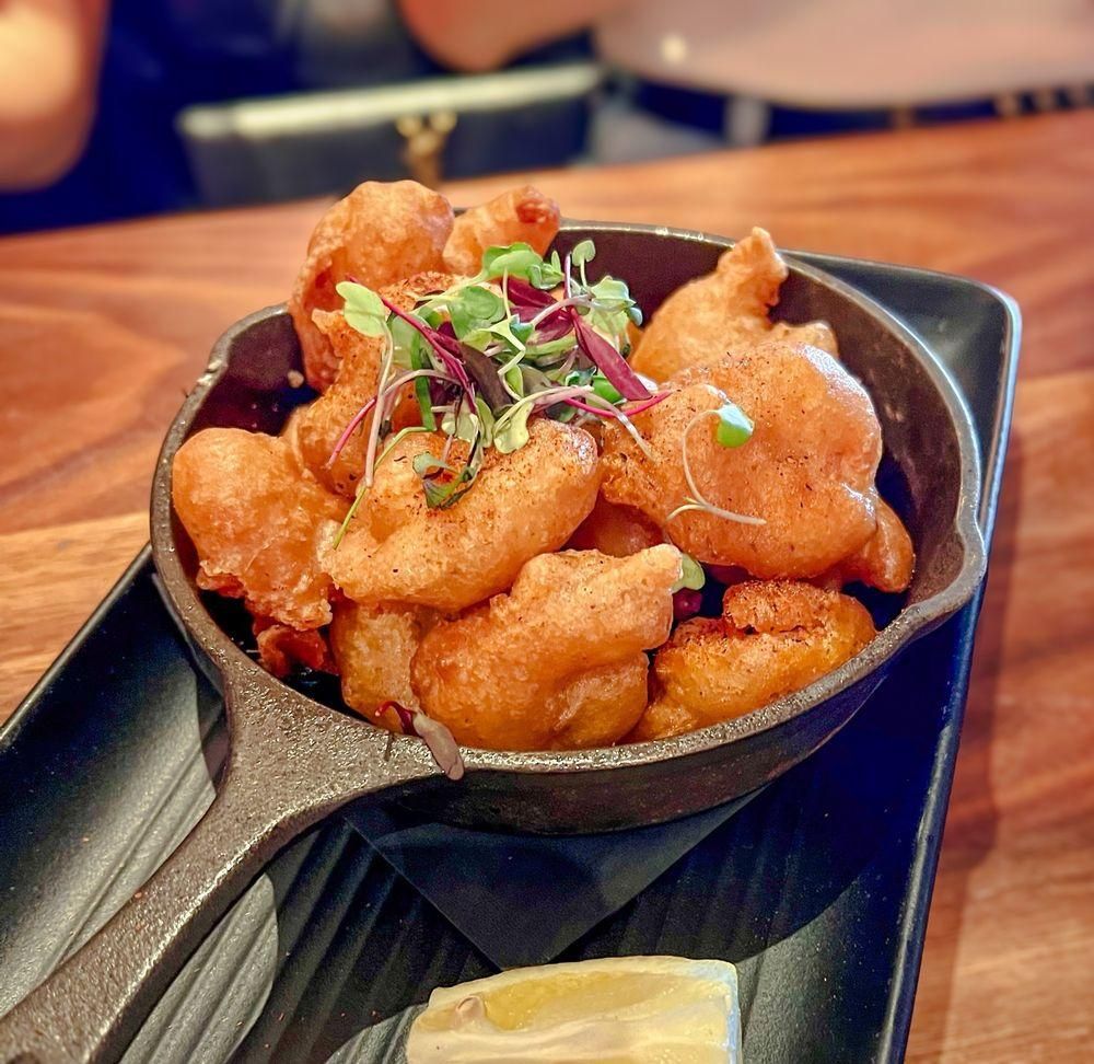 Shrimp Beignets dish