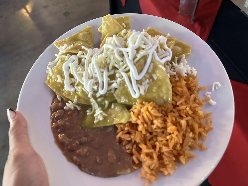 Chilaquiles dish