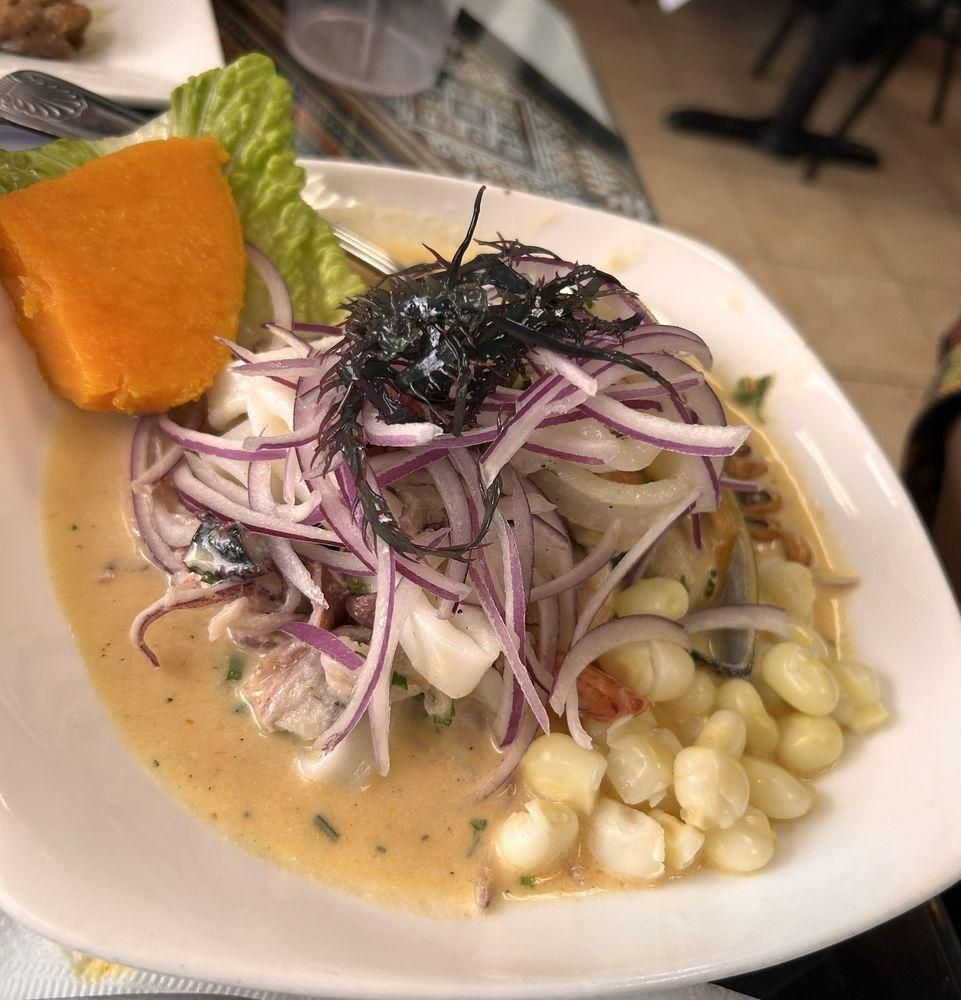 Ceviches dish