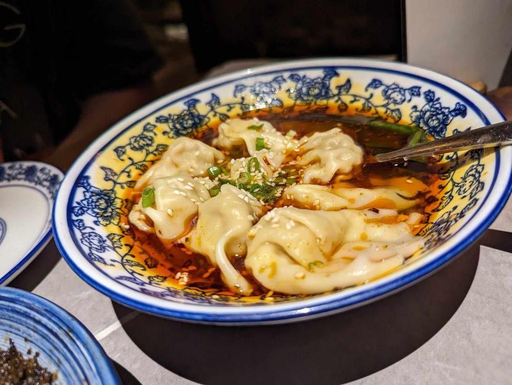 Dumplings In Chili Oil dish