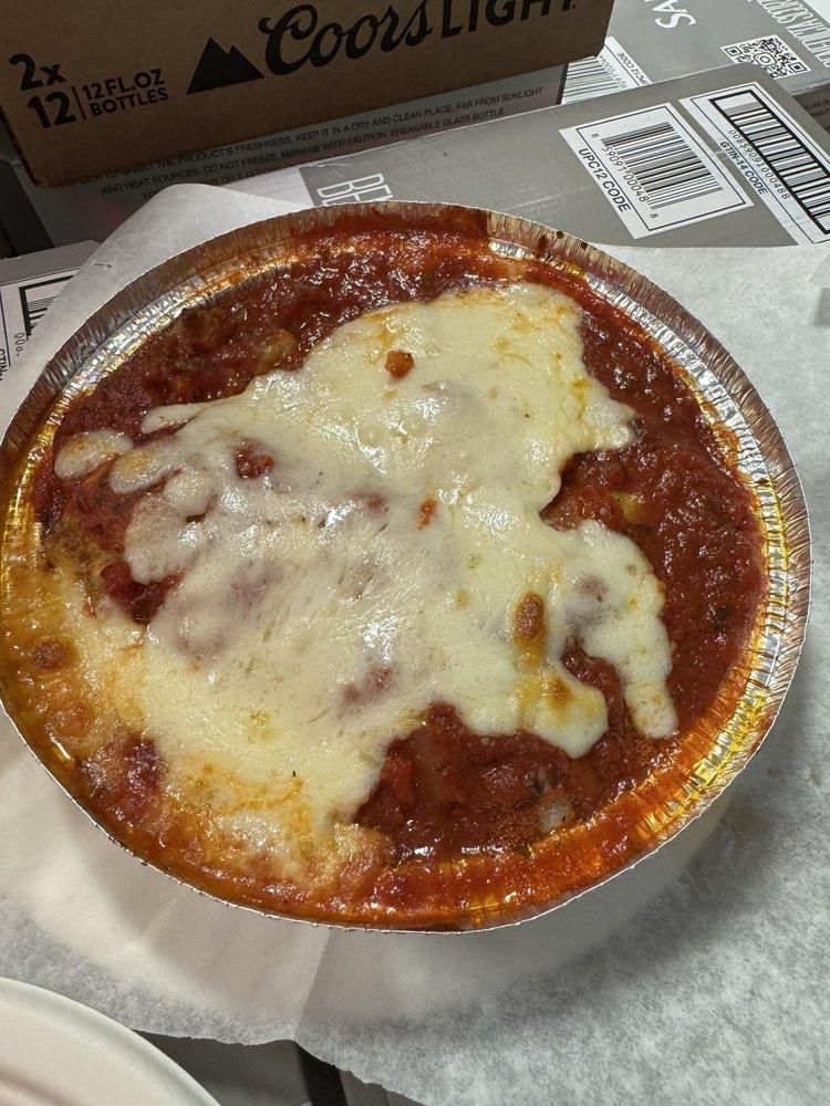 Eggplant Parmesan dish