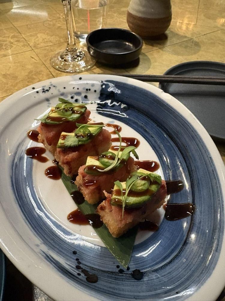 Spicy Tuna Crispy Rice dish
