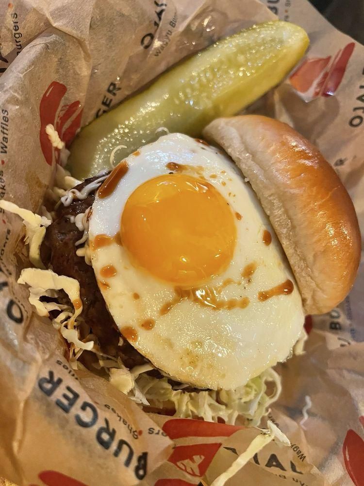 Wagyu Burgers dish