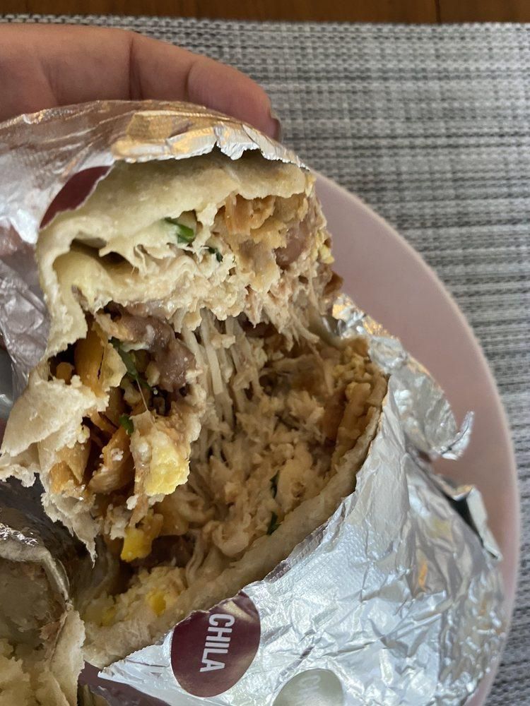 Chilaquiles Burrito dish
