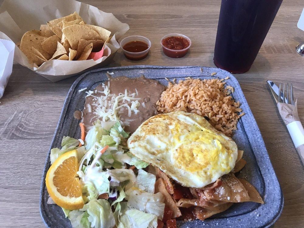 Chilaquiles dish