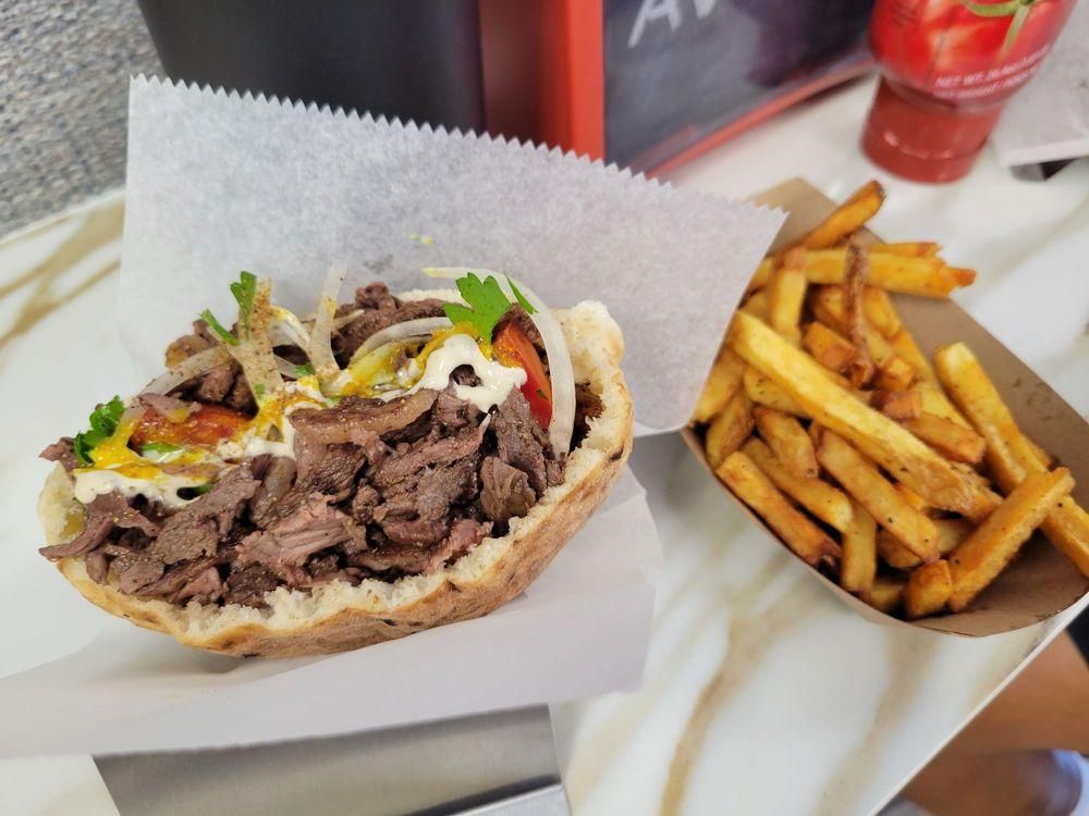 Shawarma dish